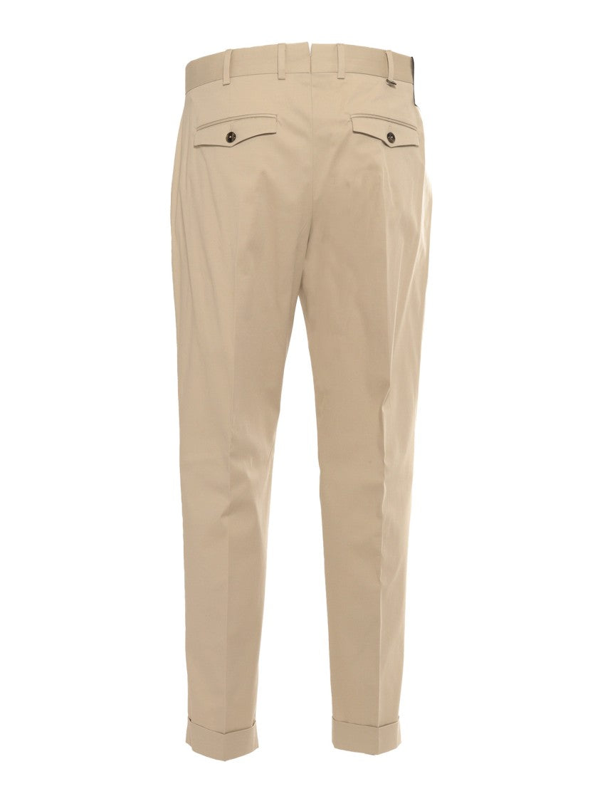 Pt01 Rebel 1 Tailored Trousers With Pleat