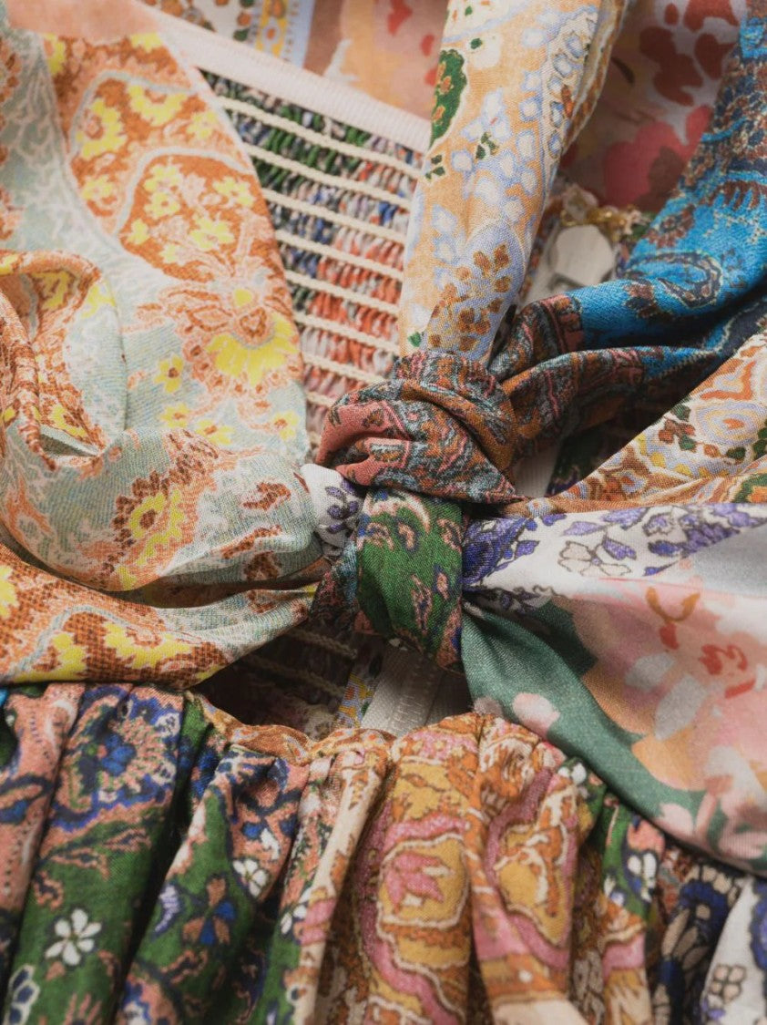Zimmermann Devi Paisley-Print Halterneck Dress