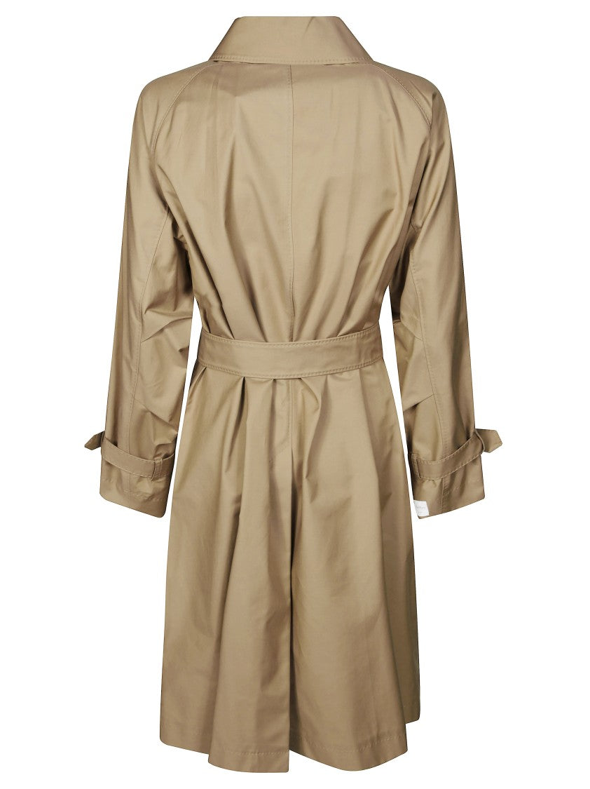 Max Mara Classic Double-Breasted Trench Coat With Structured Collar