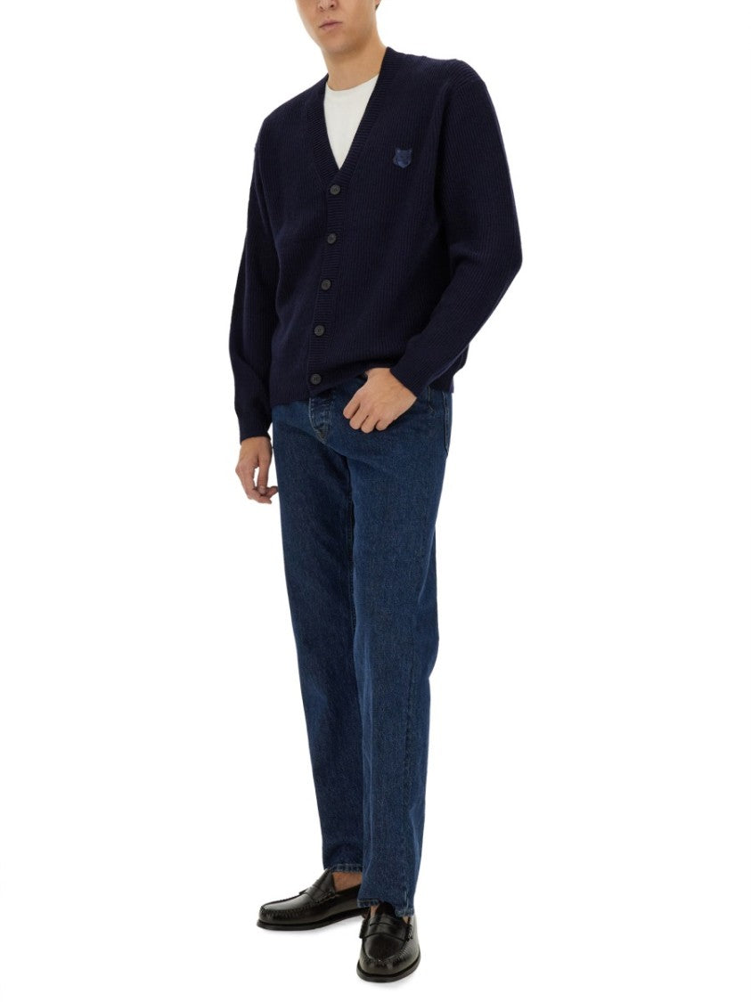 Maison Kitsuné Ribbed Cardigan
