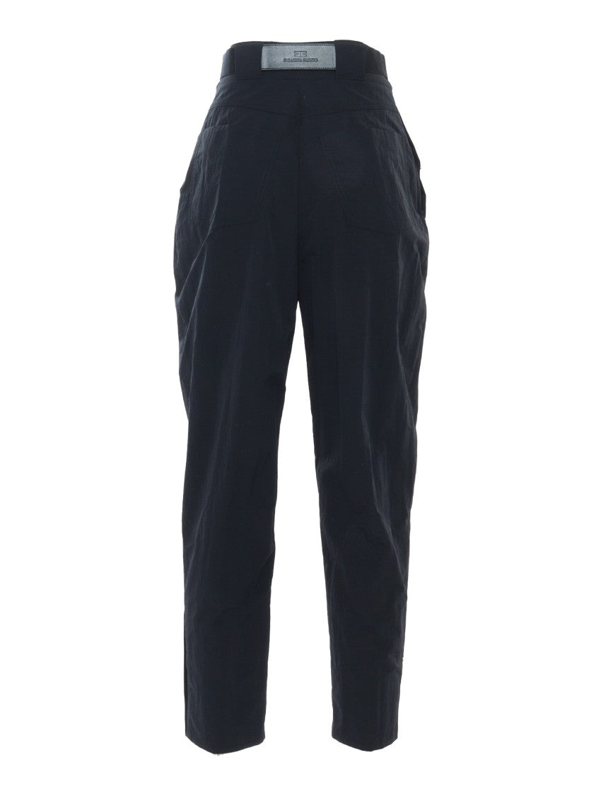 Elisabetta Franchi Black Trousers With Matching Belt