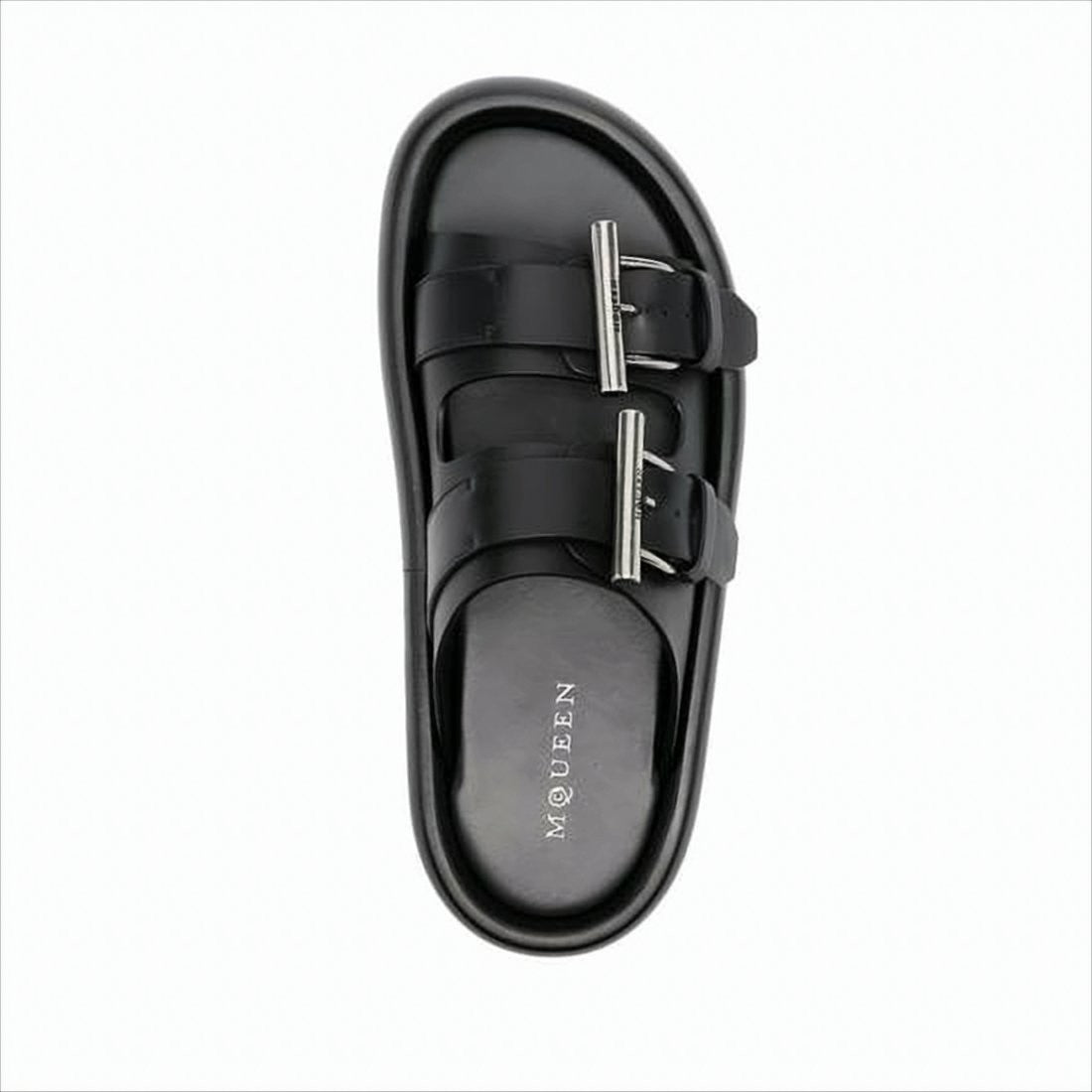 Alexander Mcqueen Padded Sole Sandals With Statement Buckles