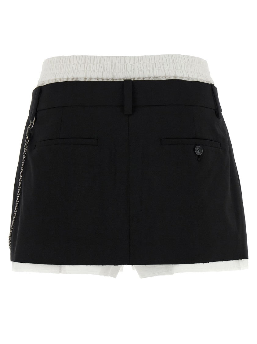 Alexander Wang Pre-Styled Pleated W/Chain' Skort