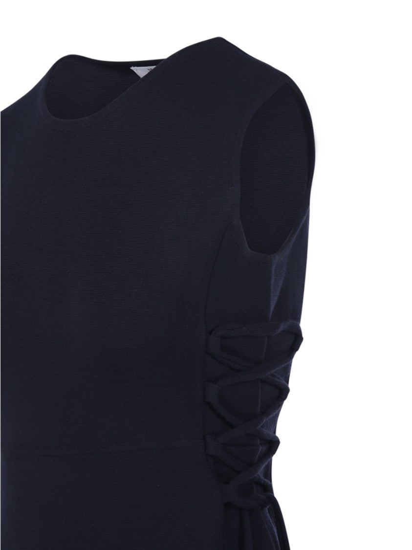Max Mara Fitted Black Midi Dress