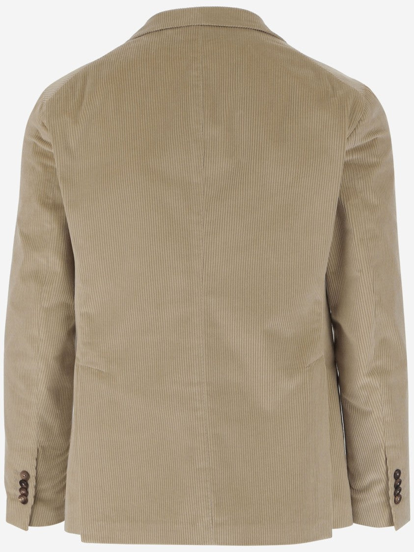 Tagliatore Single-Breasted Jacket In Stretch Cotton Velvet