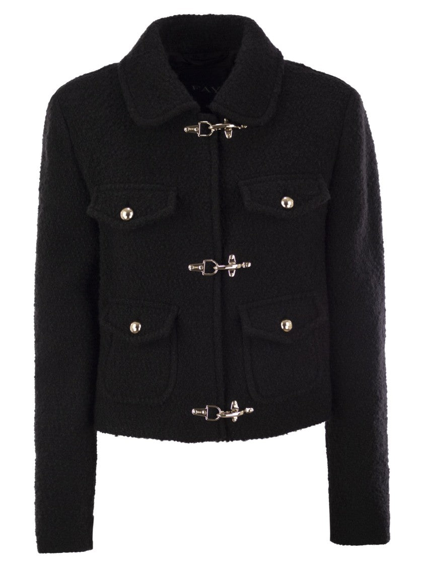 Fay 3-Hook Wool Jacket