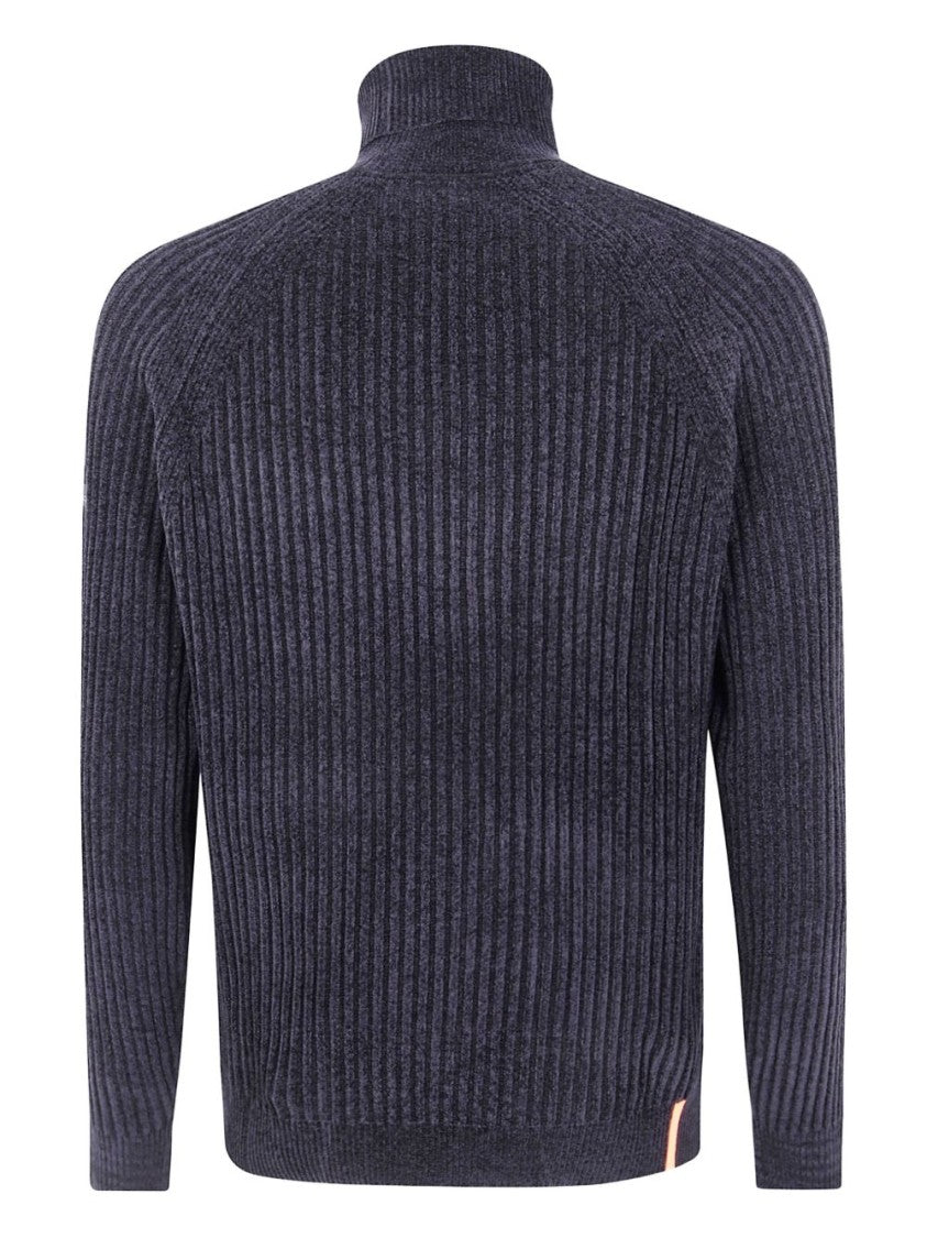 Rrd Fitted Black Sweater With High Turtleneck