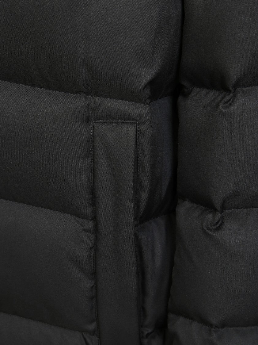 Herno High Collar Puffer Jacket With Quilted Design