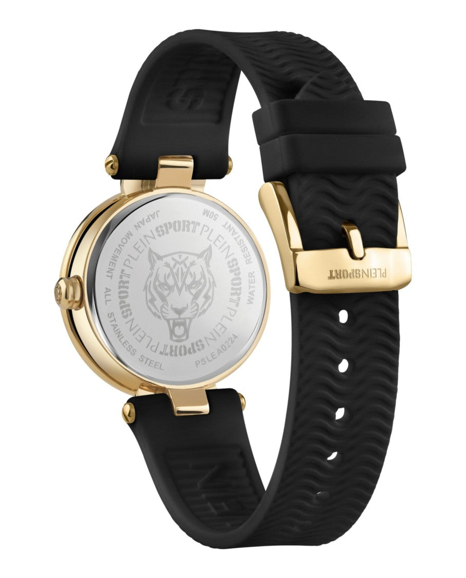Plein Sport Quartz Movement Watch With Yellow Gold Case
