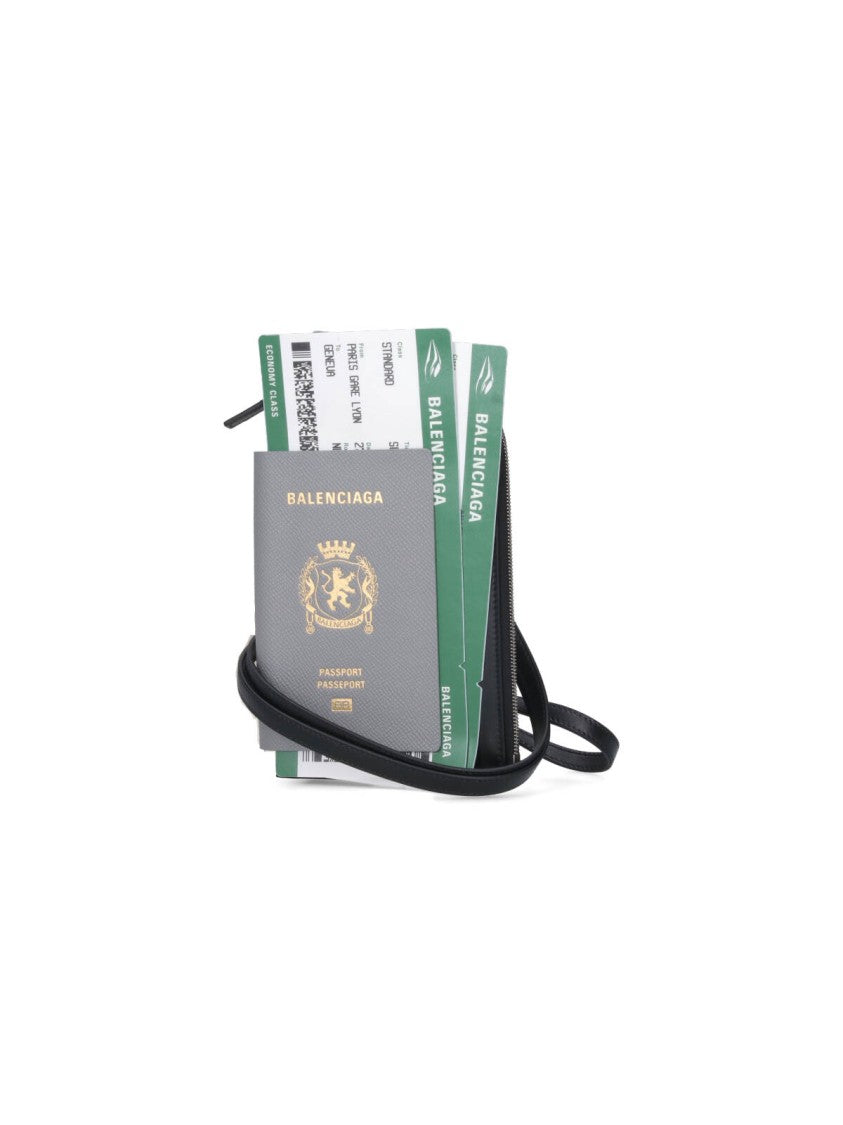 Balenciaga "Passport" Smartphone Holder – Gray