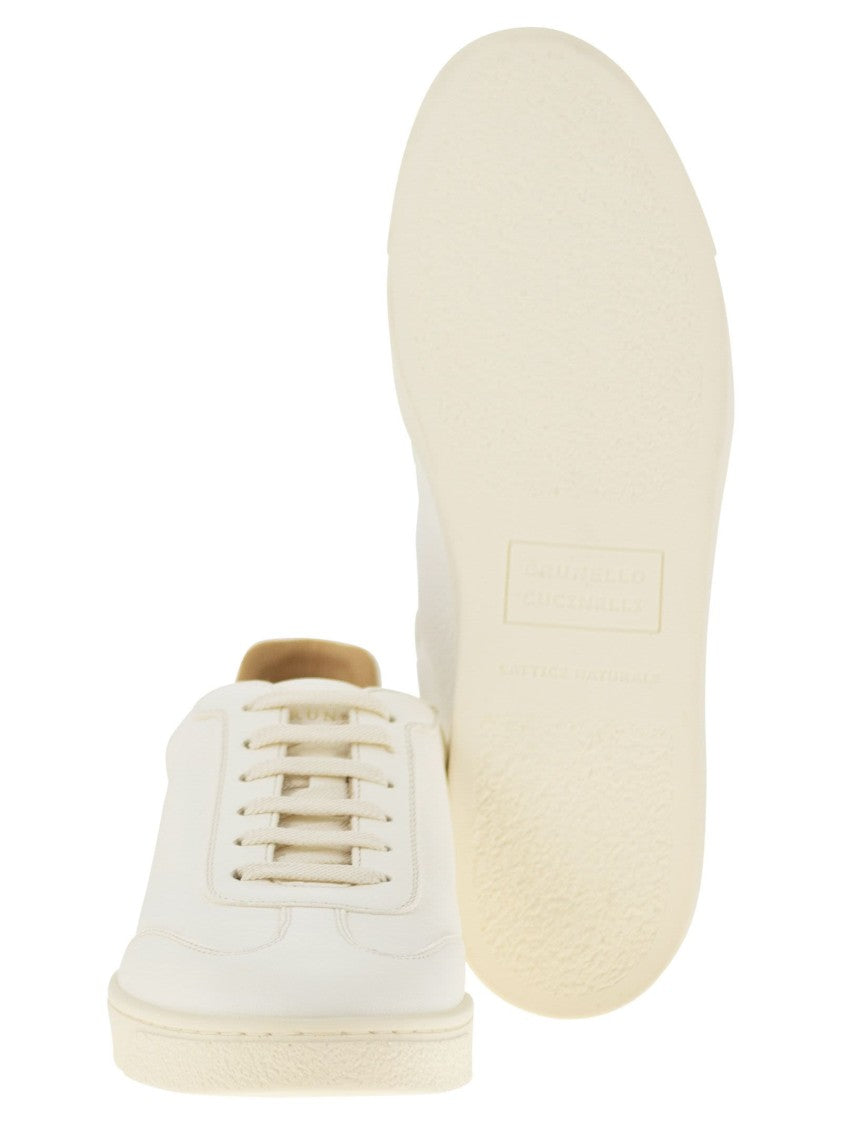 Brunello Cucinelli Deerskin Trainers With Latex Sole