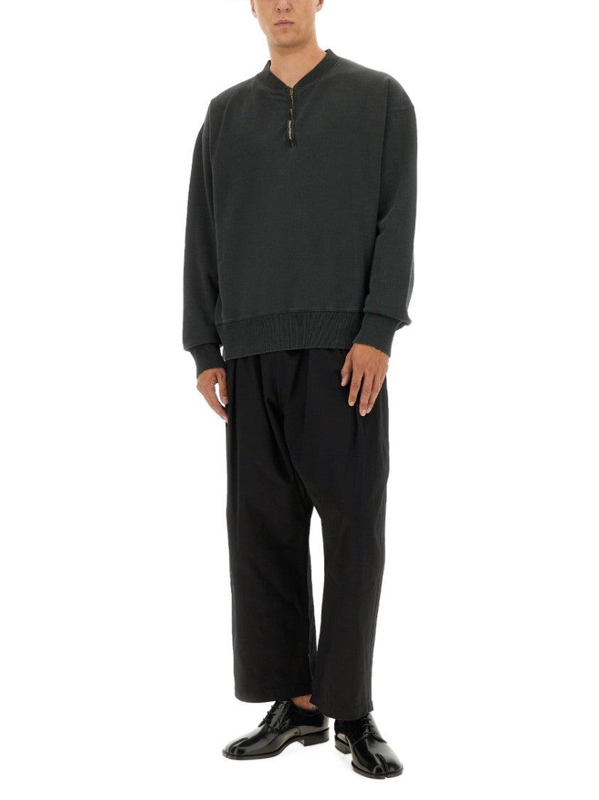 Maison Margiela Three-Quarter Zipper Sweatshirt