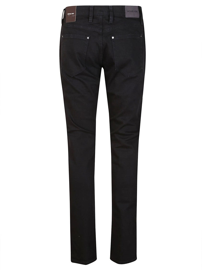 Michael Kors Straight-Leg Black Denim Pants
