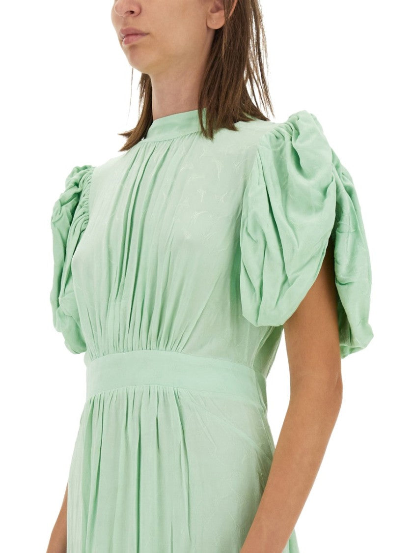 Rotate Puff Sleeve Midi Dress