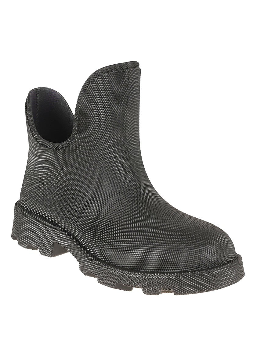 Burberry Textured Black Ankle Boots
