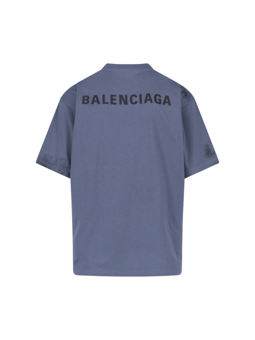 Balenciaga "Back" T-Shirt – Blue
