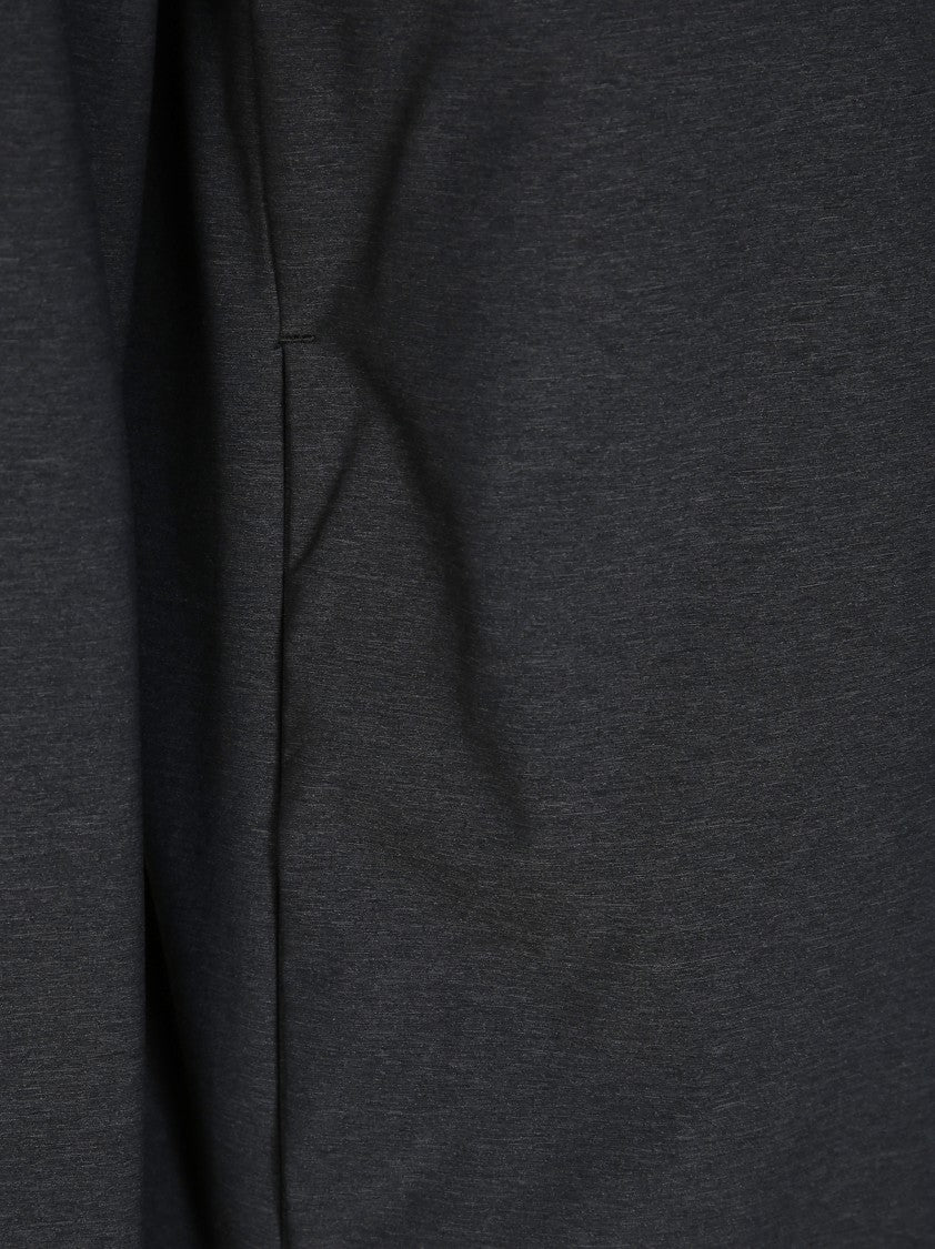 Herno Minimalist Black Shirt Jacket With Classic Collar
