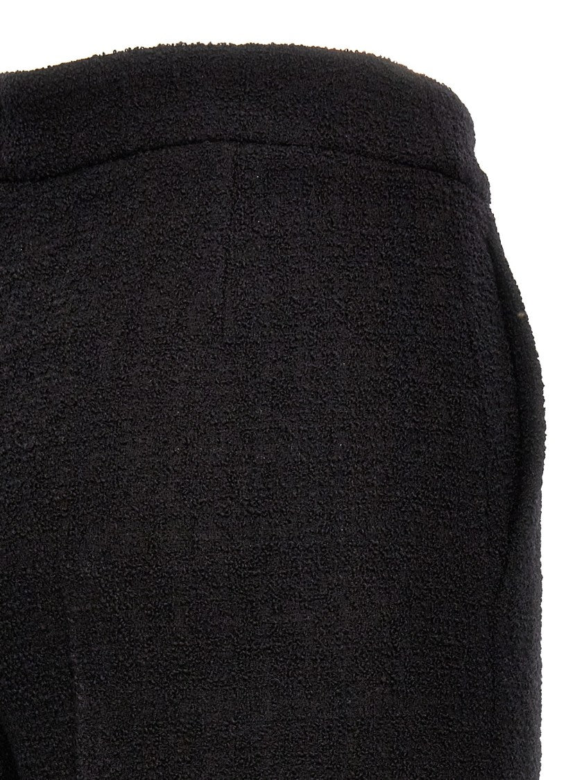 Moschino Cropped Bouclè Pants With Tailored Silhouette