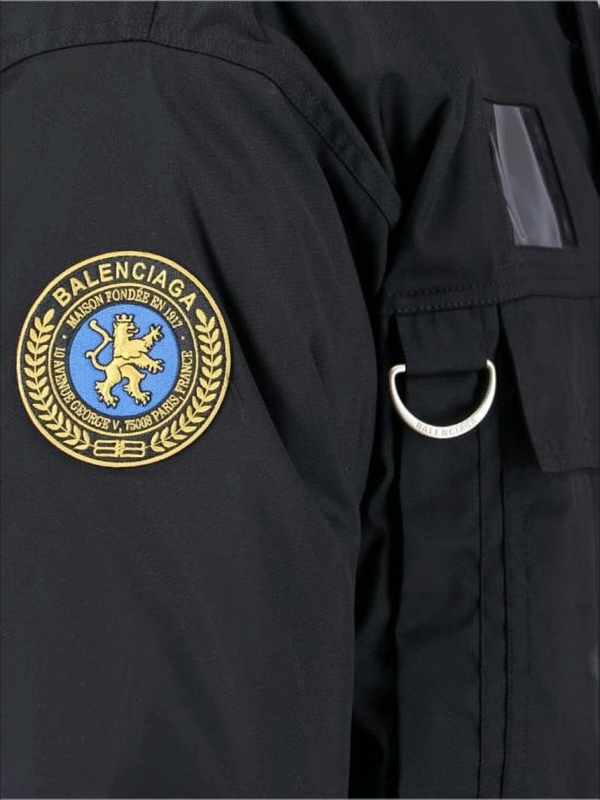 Balenciaga Down Jacket With Detachable Fur-Trimmed Hood