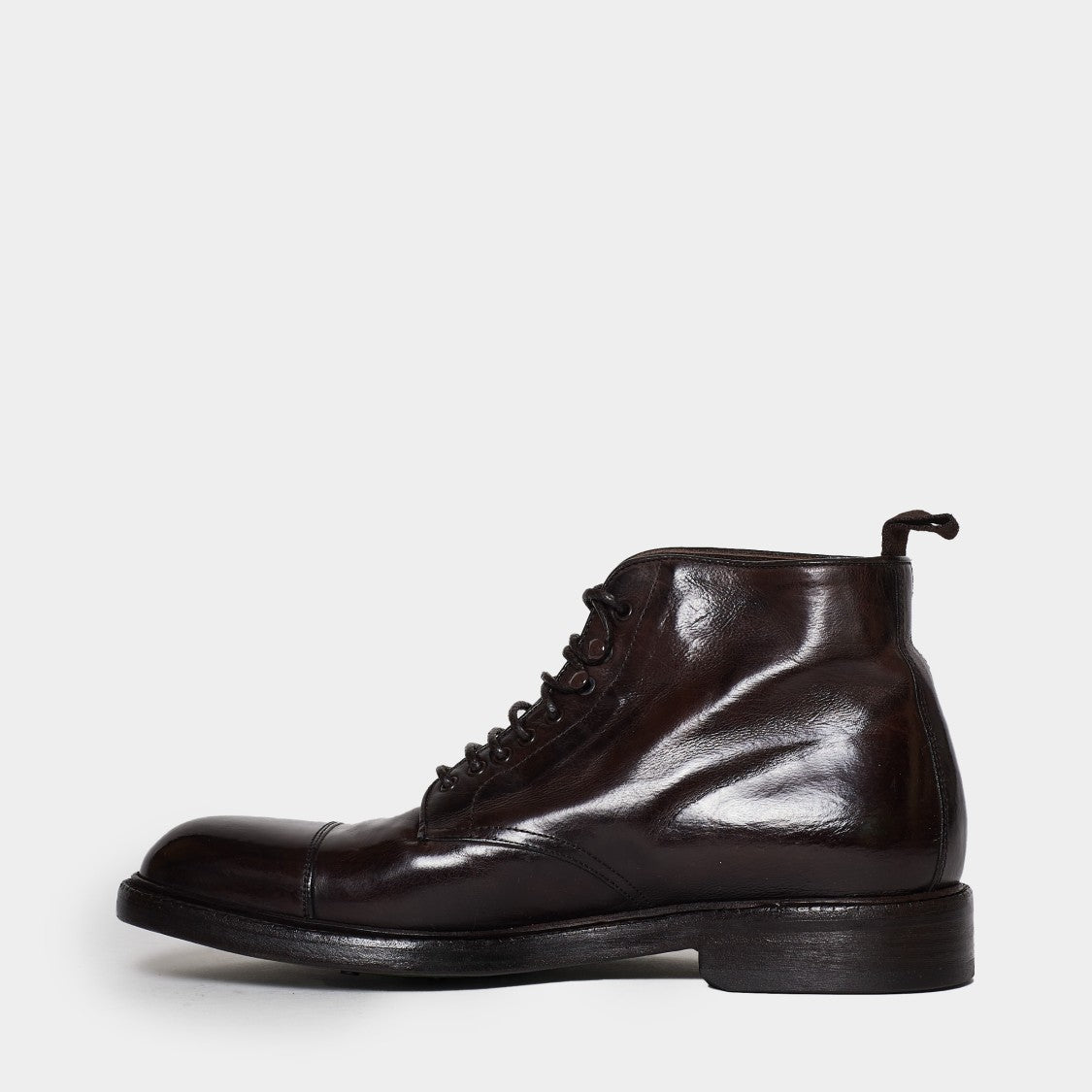 Green George Brown High Tied Ankle Boot