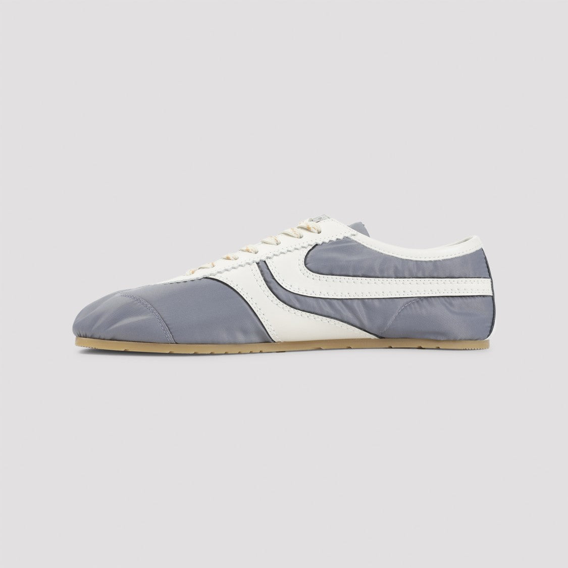 Dries Van Noten Low-Profile Blue Sneakers With Contrasting Side Stripes