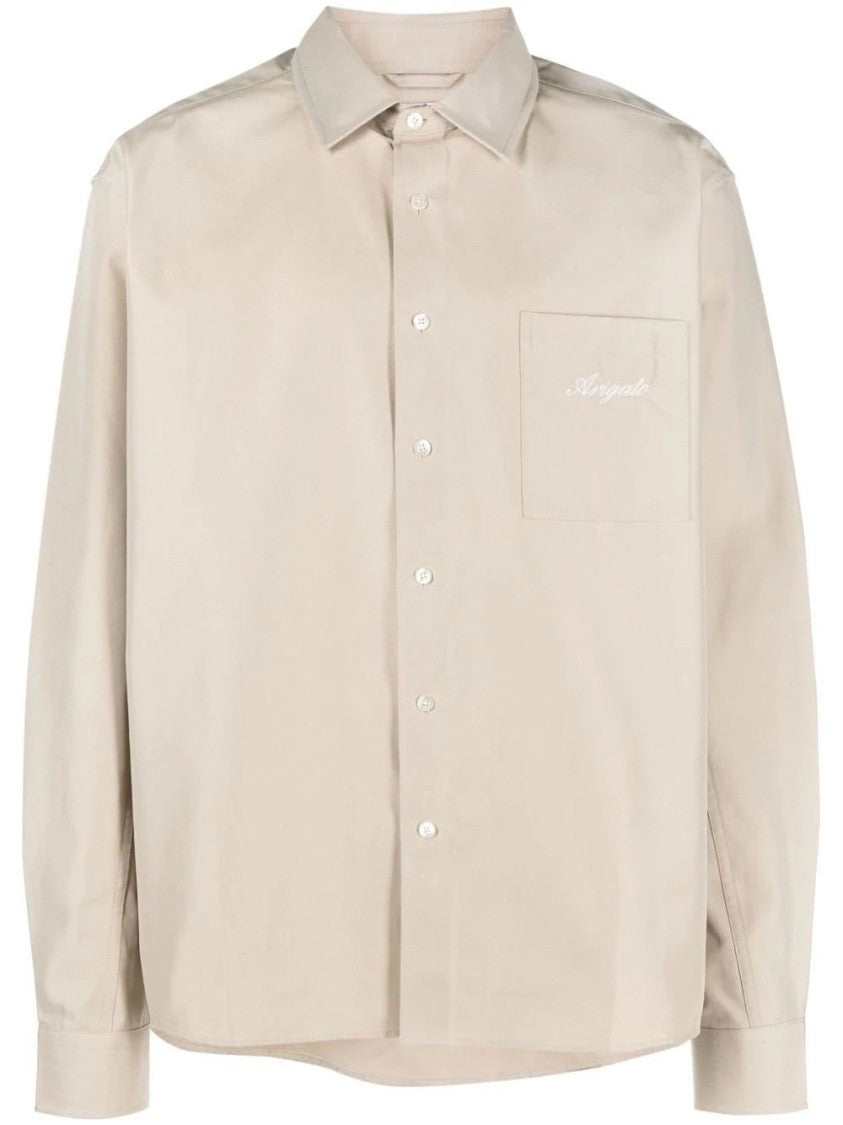 Axel Arigato Beige Relaxed Fit Long Sleeve Shirt