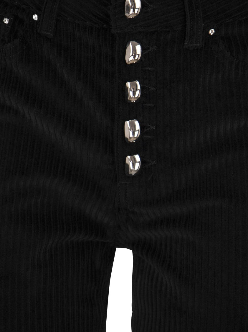 Dondup Koons Loose-Fitting Velvet Trousers