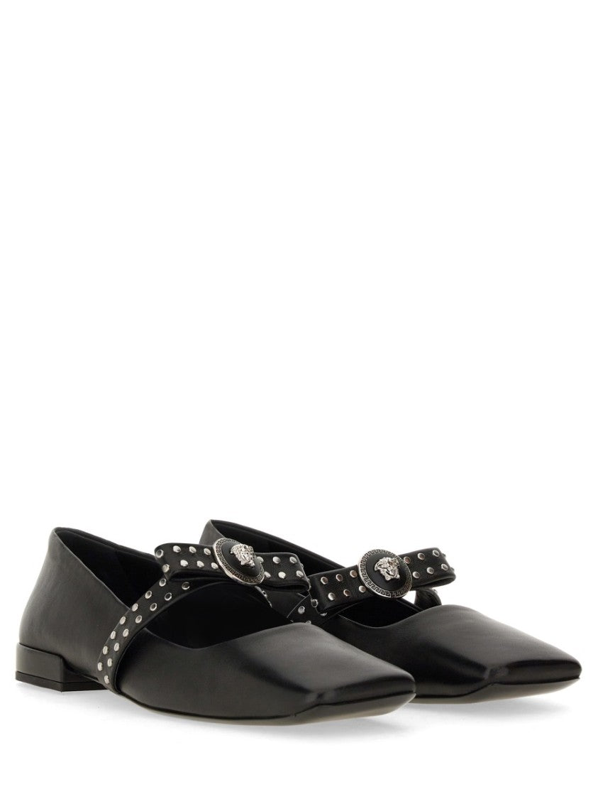 Versace Ballerina "Gianni" Ribbon With Studs