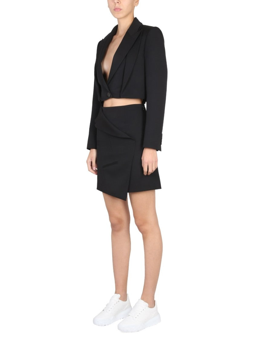 Alexander Mcqueen Asymmetrical Mini Skirt