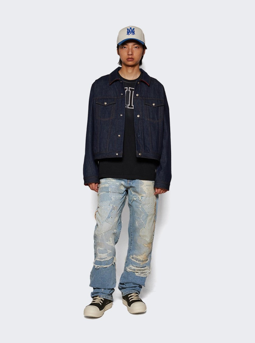 Amiri Repaired Straight Jean Blue