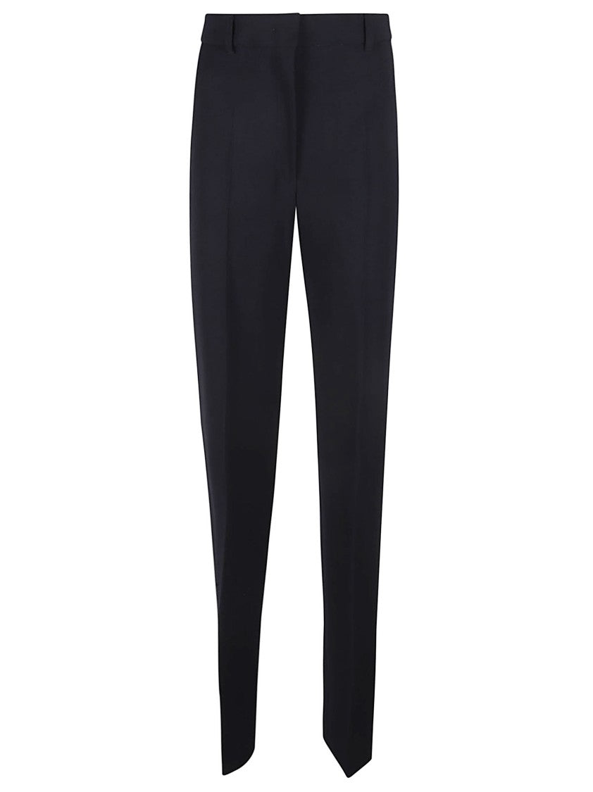 Max Mara Tailored Blue Trousers With Smooth Finish