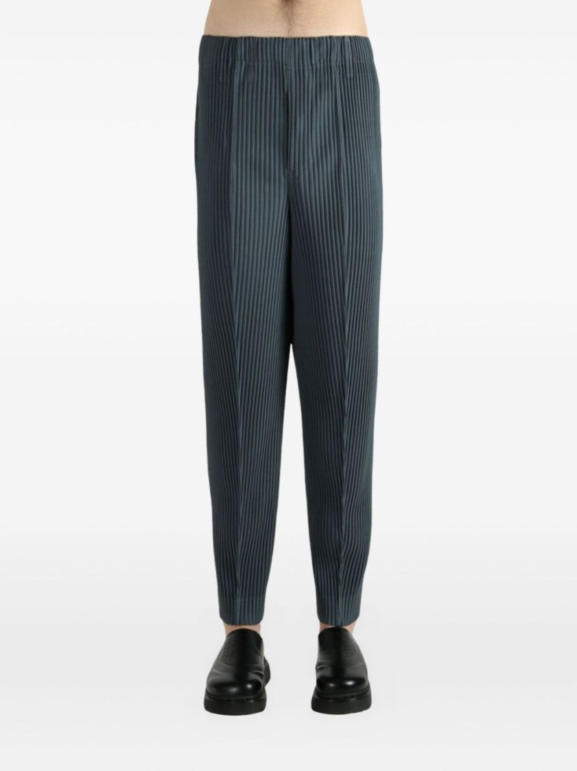 Homme Plissé Issey Miyake Pleated Straight-Leg Trousers In Chert Blue