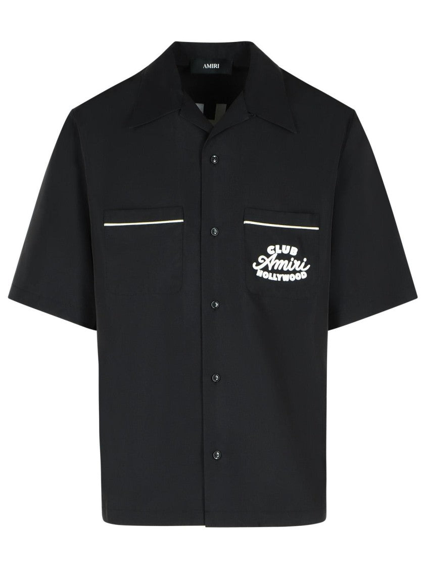 Amiri 'Club  Camp' Black Modal Blend Shirt