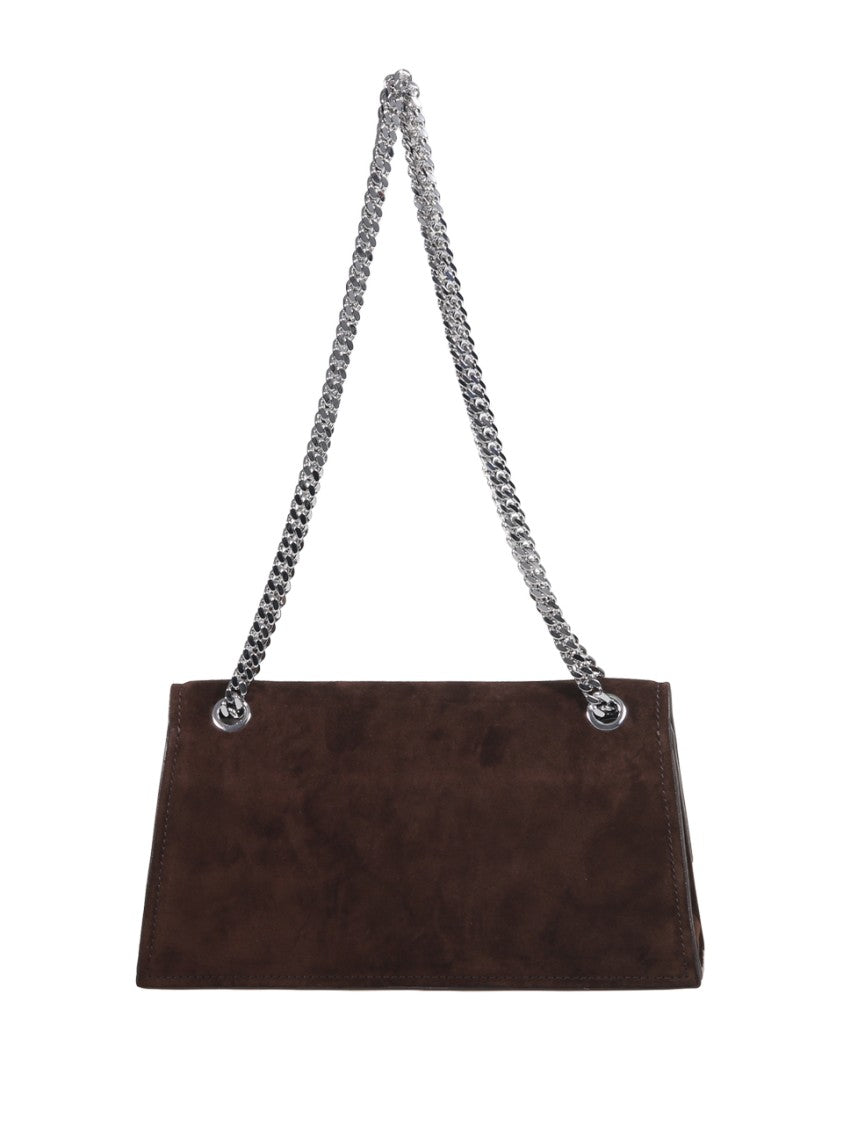 Tory Burch Turnlock Suede Shoulder Bag