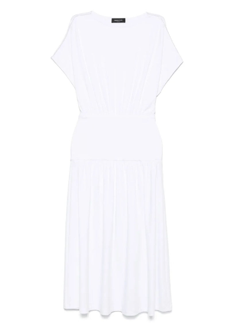 Fabiana Filippi Relaxed Silhouette Midi Dress With Cinched Waist