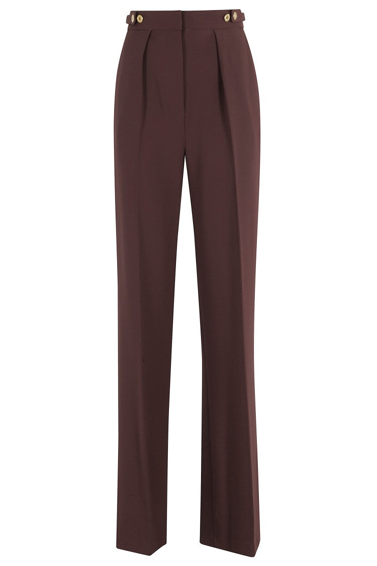Elisabetta Franchi Straight-Leg Tailored Pants With Front Pleats