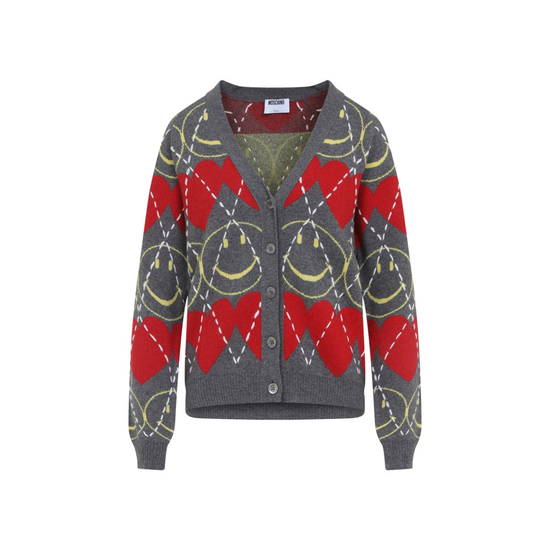 Moschino Soft Wool-Blend Cardigan
