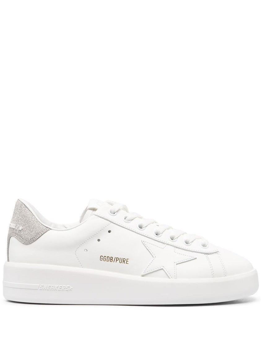 Golden Goose Pure Star Leather Upper Star Glitter Heel