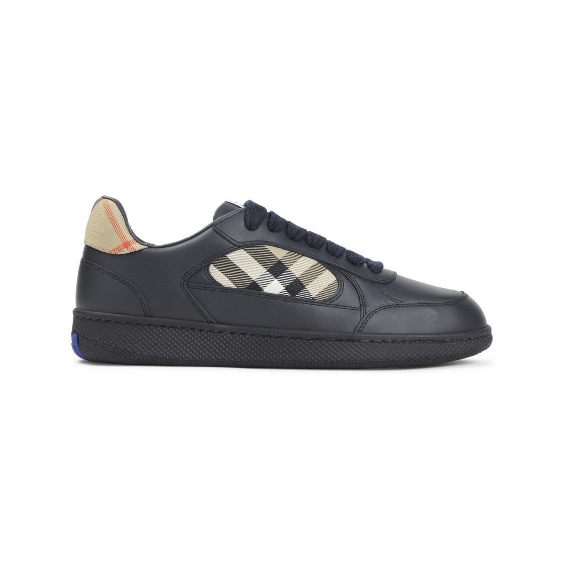 Burberry Terrace Blue Calf Leather Sneakers