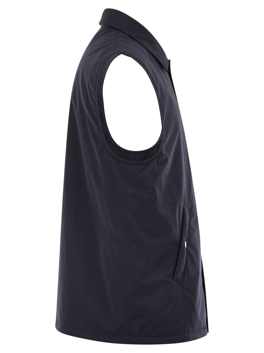 Brunello Cucinelli Water-Repellent Microfibre Sleeveless Jacket