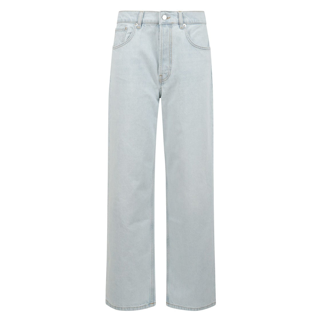 Anine Bing Non-Stretch Denim Jeans With Ultra-Faded Wash