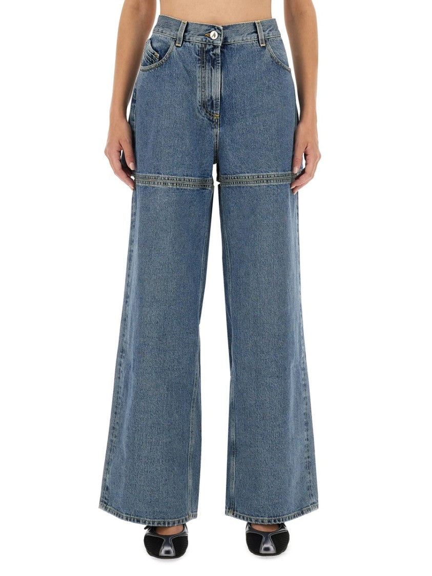 The Attico Long Denim Jeans