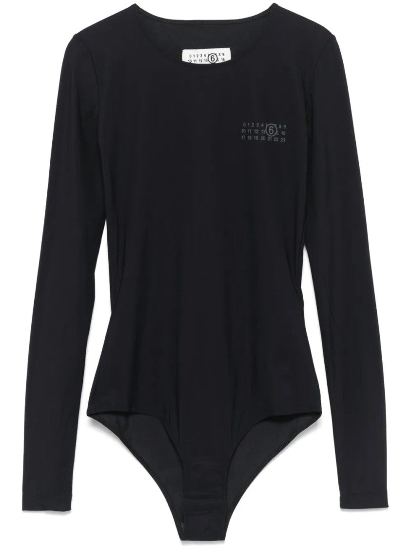 Mm6 By Maison Margiela Numbers-Motif Bodysuit