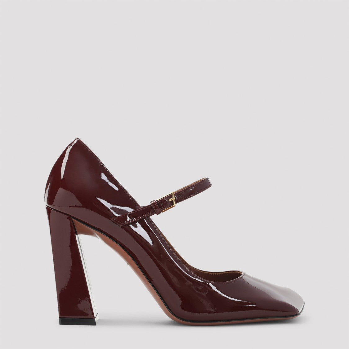 Amina Muaddi High-Heeled Pumps With Patent Leather Finish