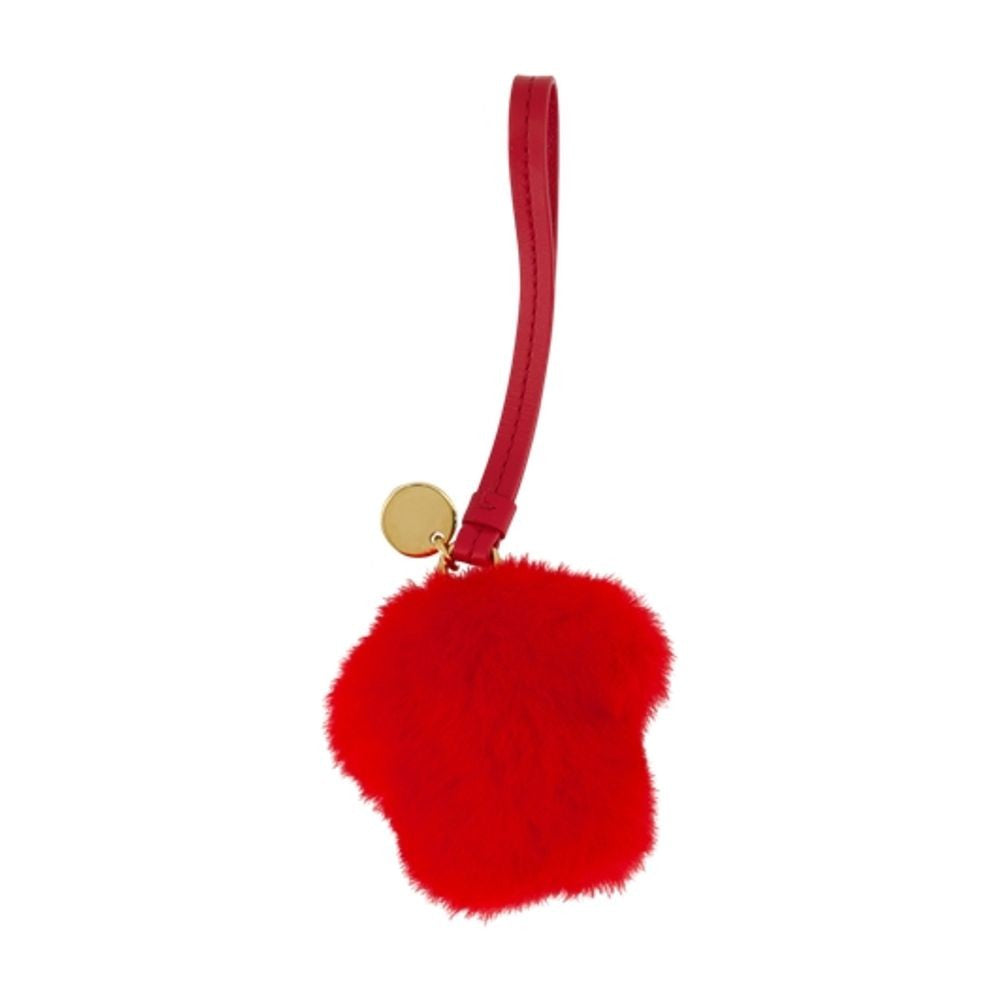 Versace Charm Keychain - Leather - Red