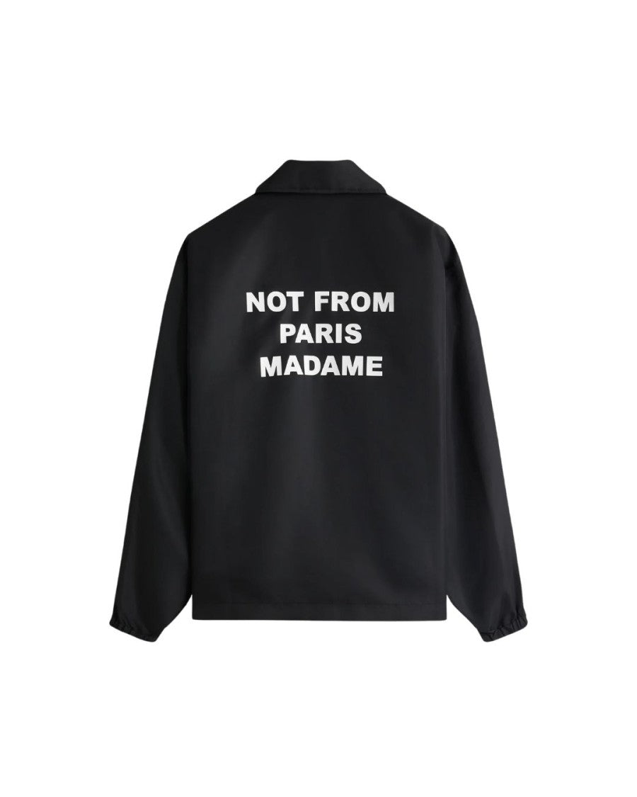Drôle De Monsieur Water-Repellent Nylon Jacket With Bold Slogan