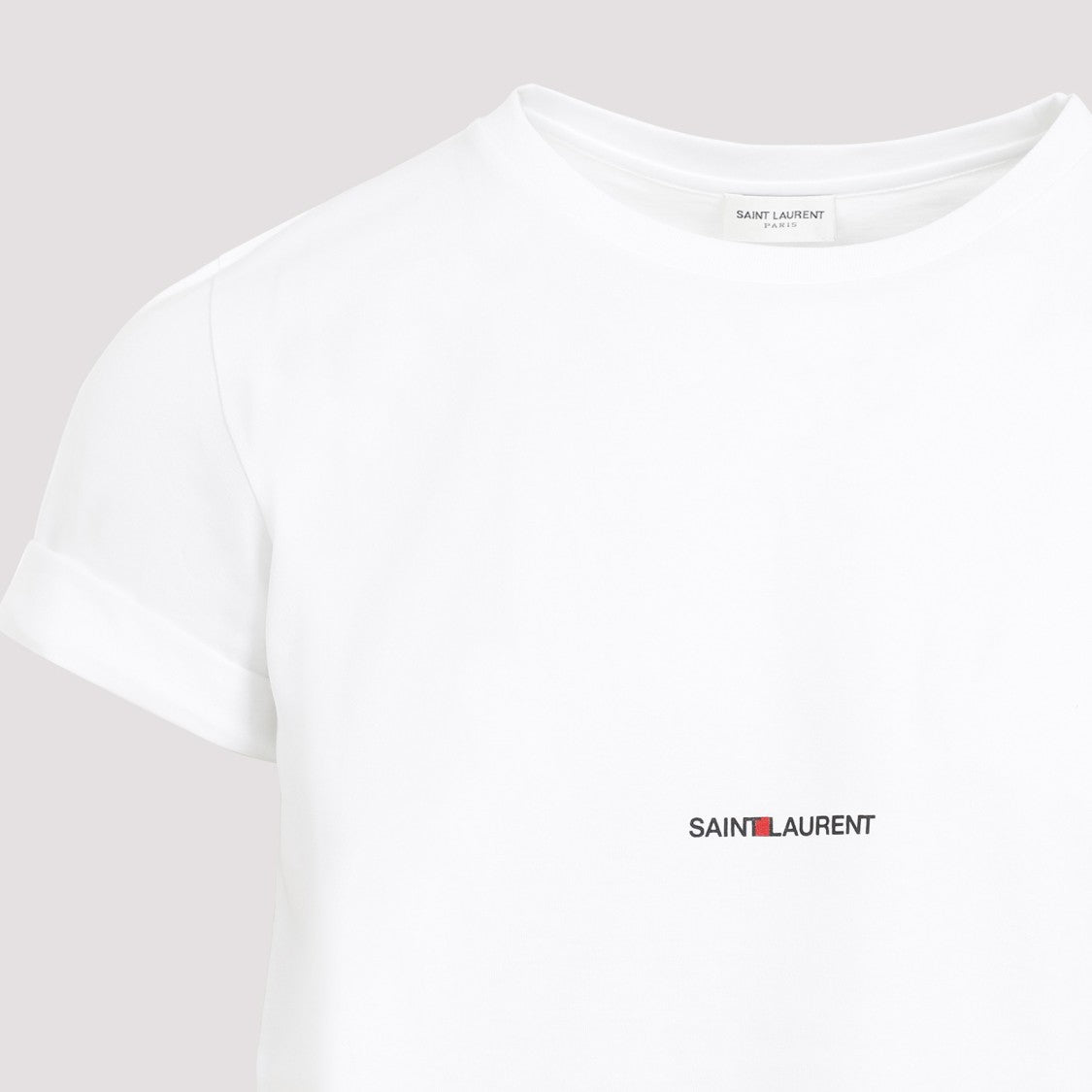 Saint Laurent Crew Neck Cotton T-Shirt