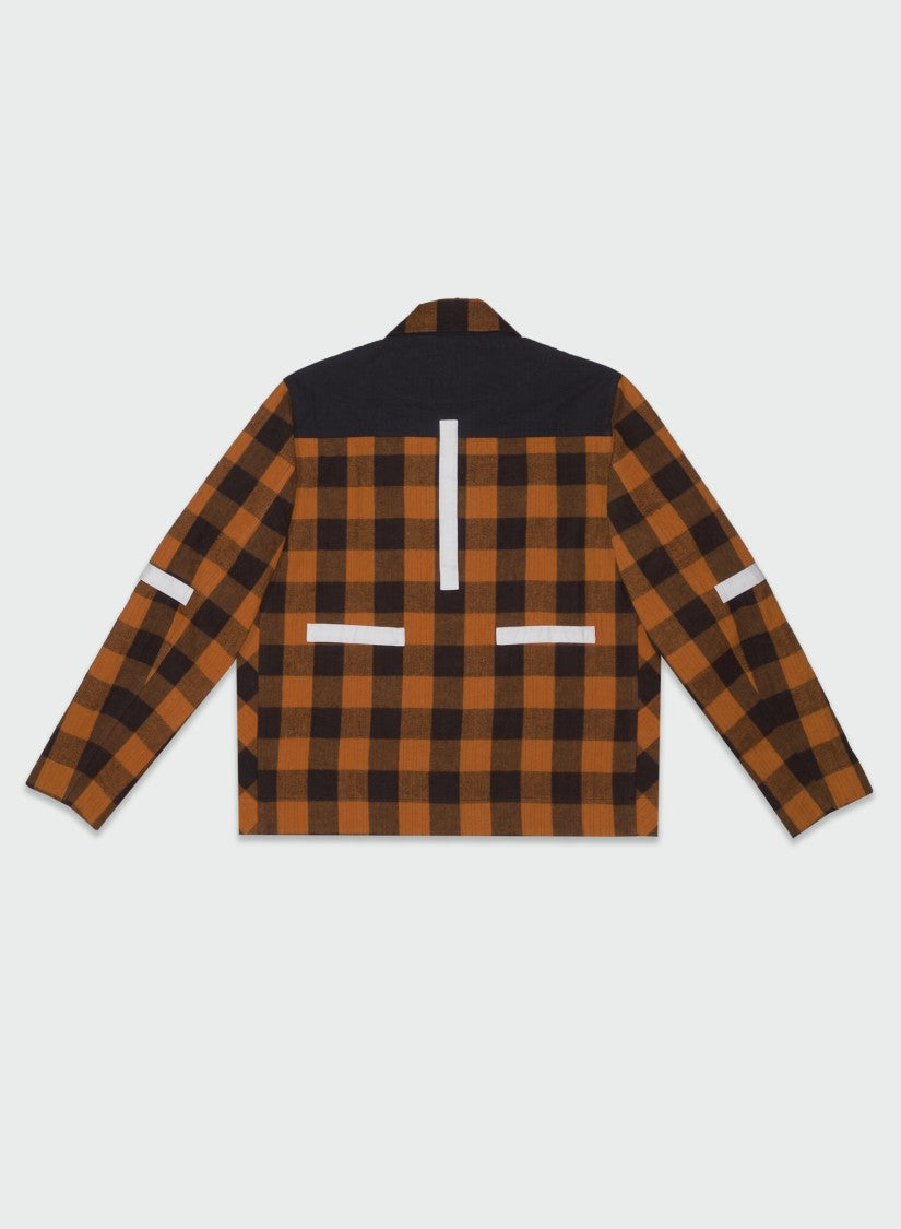 Craig Green Dark Orange And Navy Blue Check Jacket