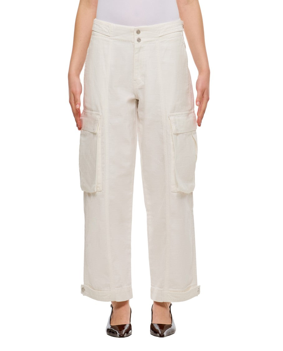 Frame Wide Leg Cargo Denim Pants