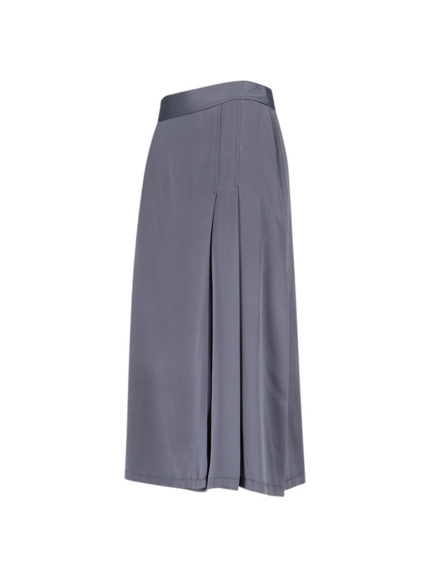 Aspesi Tailored Grey Skirt With Minimalist Aesthetic